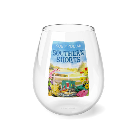 Southern Shorts - Stemless Wine Glass, 11.75oz