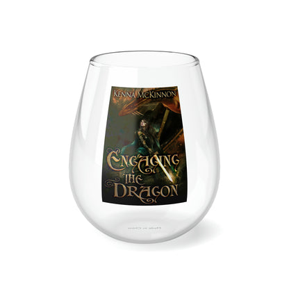 Engaging the Dragon - Stemless Wine Glass, 11.75oz