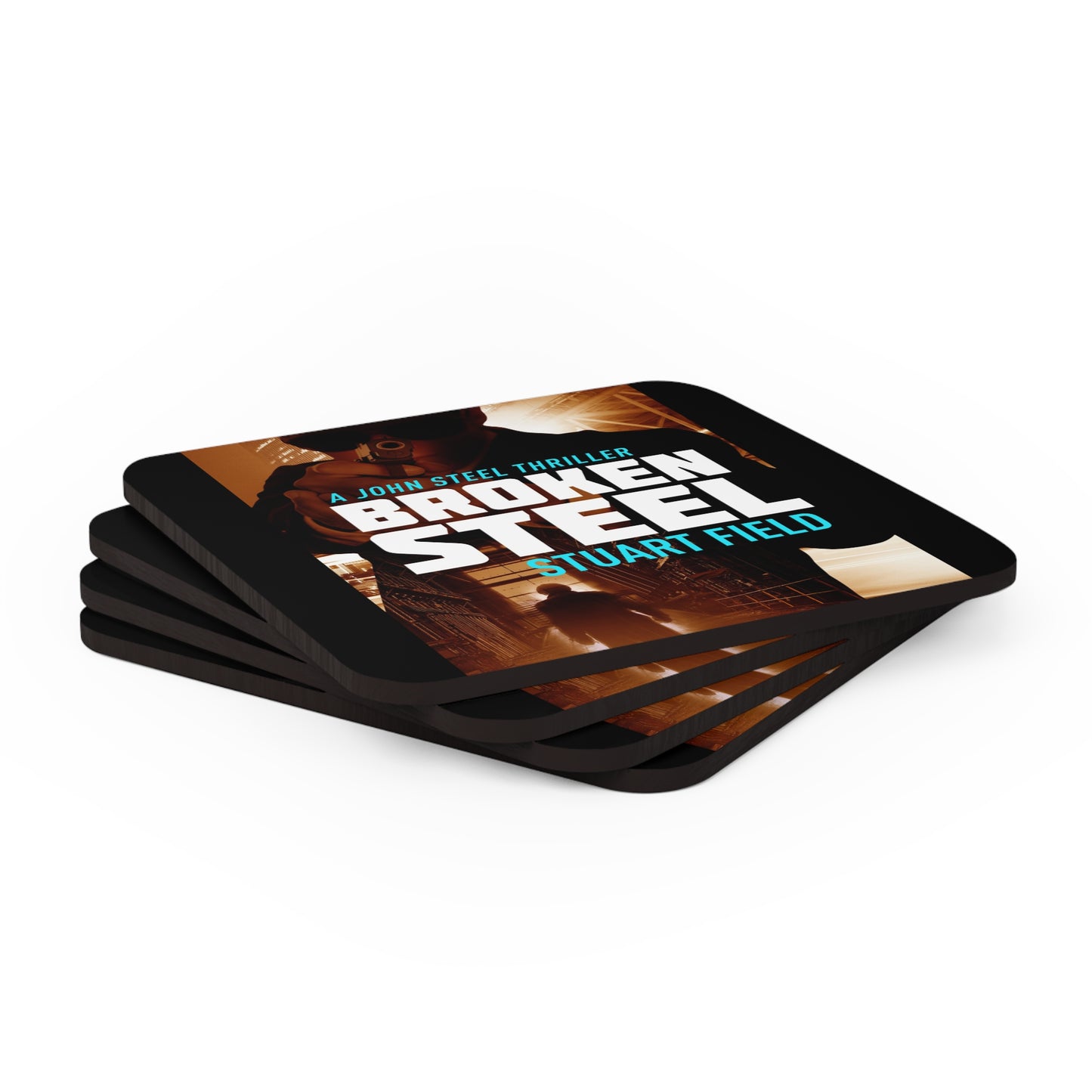 Broken Steel - Corkwood Coaster Set