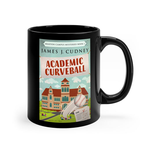 Academic Curveball - Black Coffee Mug