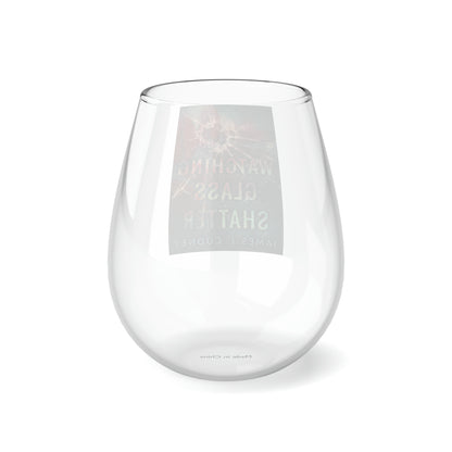 Watching Glass Shatter - Stemless Wine Glass, 11.75oz