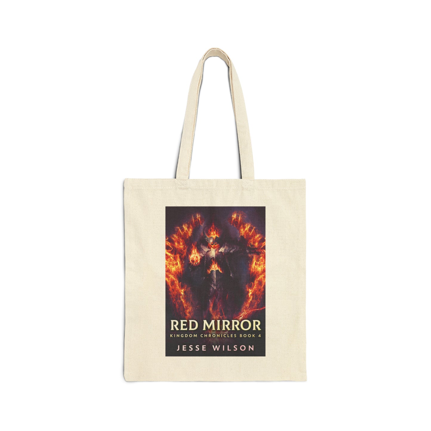 Red Mirror - Cotton Canvas Tote Bag