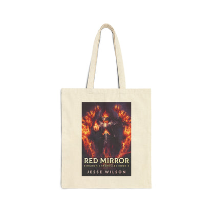 Red Mirror - Cotton Canvas Tote Bag