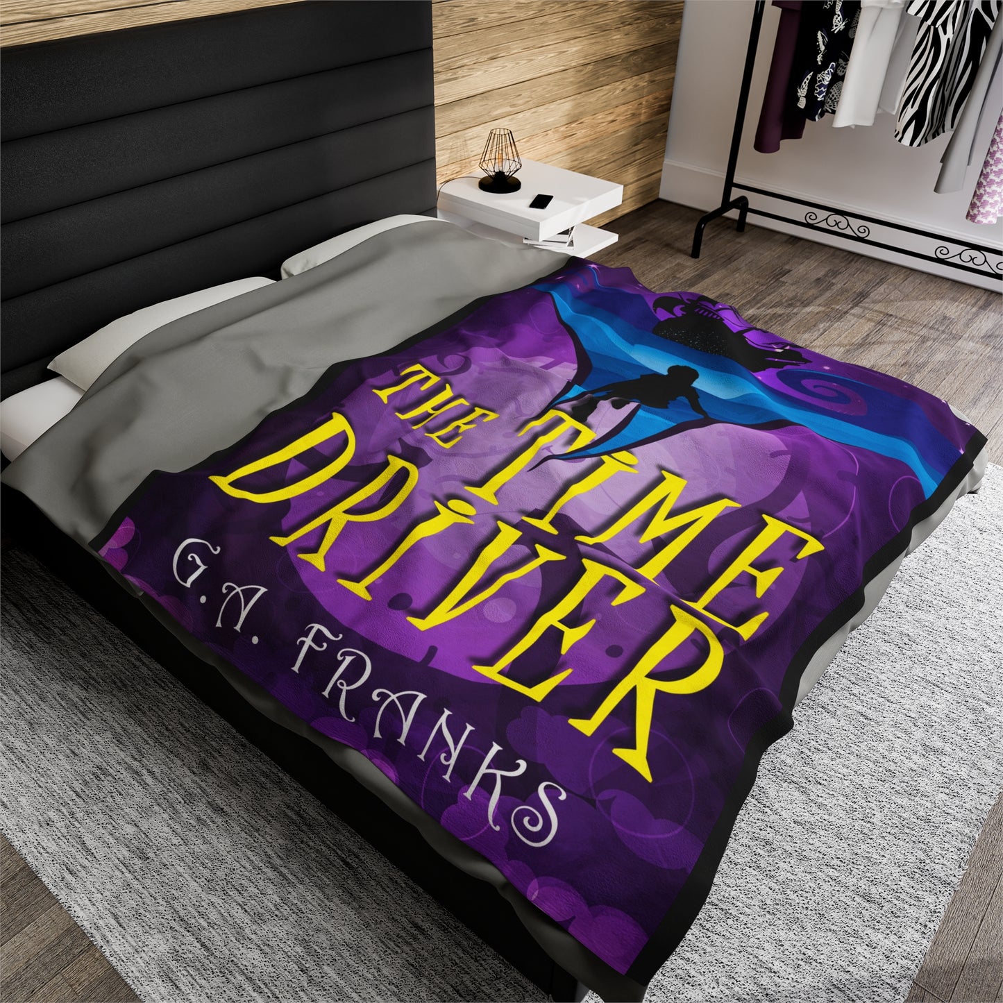 The Time Driver - Velveteen Plush Blanket