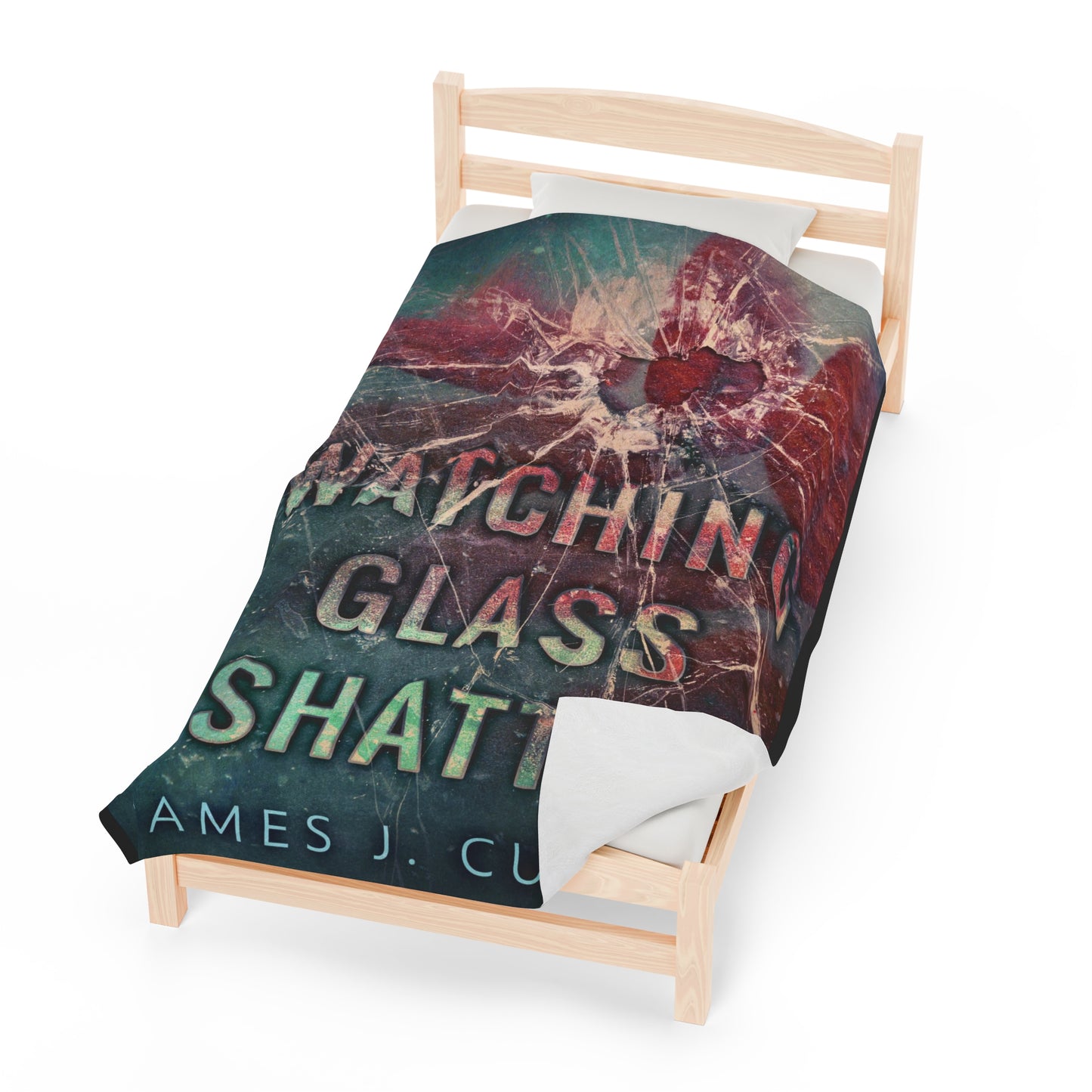 Watching Glass Shatter - Velveteen Plush Blanket