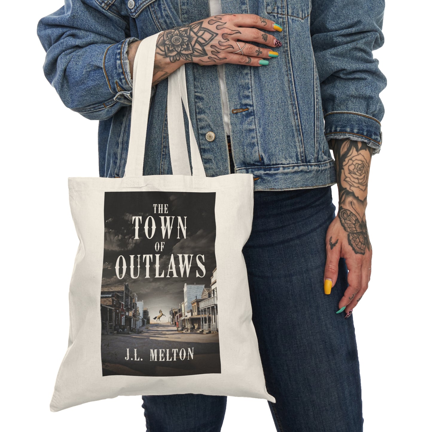 The Town Of Outlaws - Natural Tote Bag