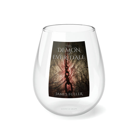 The Demon of Ever-Dale - Stemless Wine Glass, 11.75oz