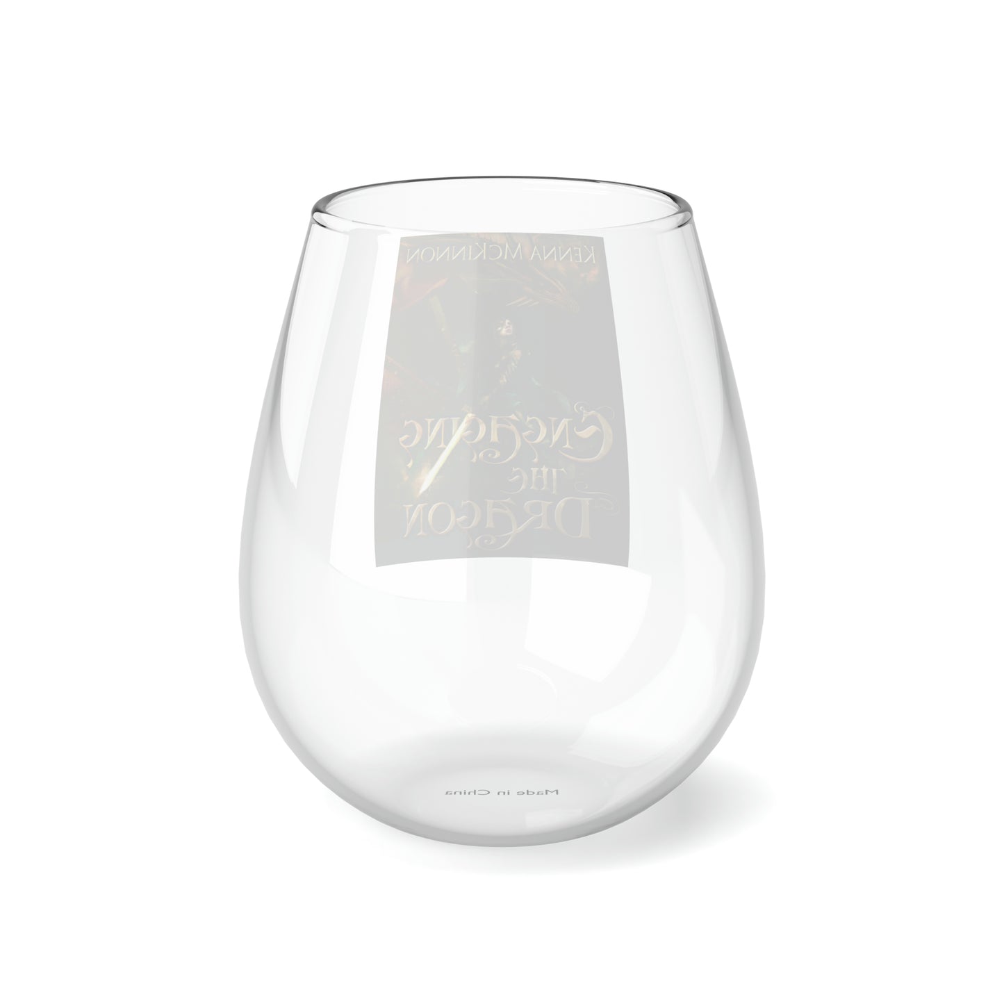 Engaging the Dragon - Stemless Wine Glass, 11.75oz