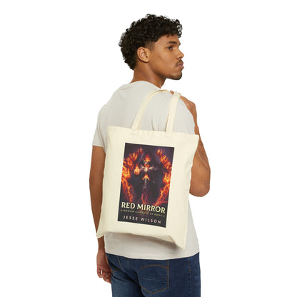 Red Mirror - Cotton Canvas Tote Bag