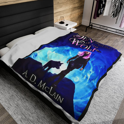 Den Of The Wolf - Velveteen Plush Blanket