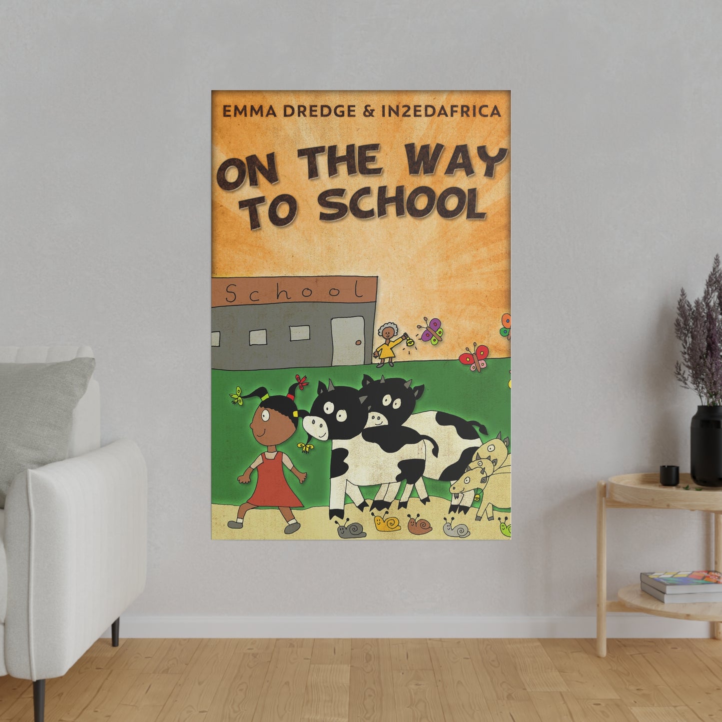 On The Way To School - Canvas