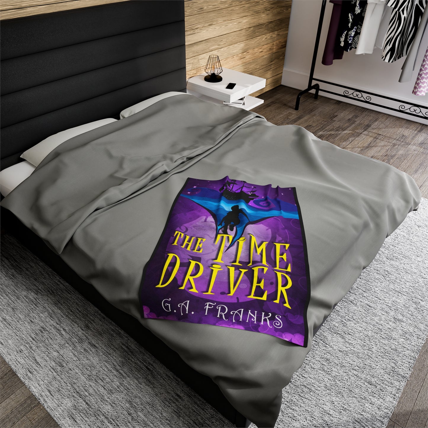 The Time Driver - Velveteen Plush Blanket