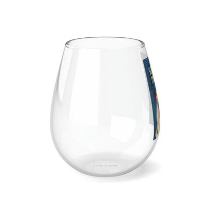 Scripted Murder - Stemless Wine Glass, 11.75oz