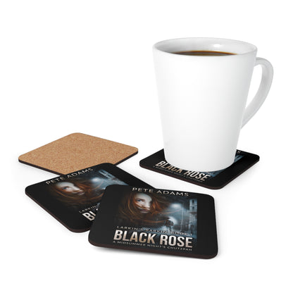 Black Rose - Corkwood Coaster Set