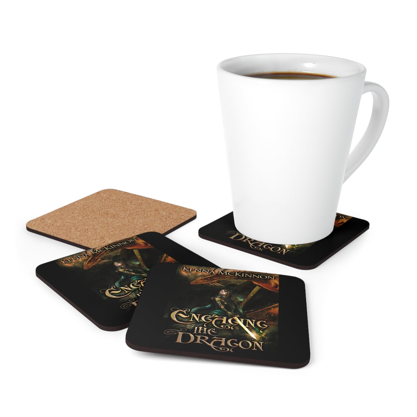 Engaging the Dragon - Corkwood Coaster Set