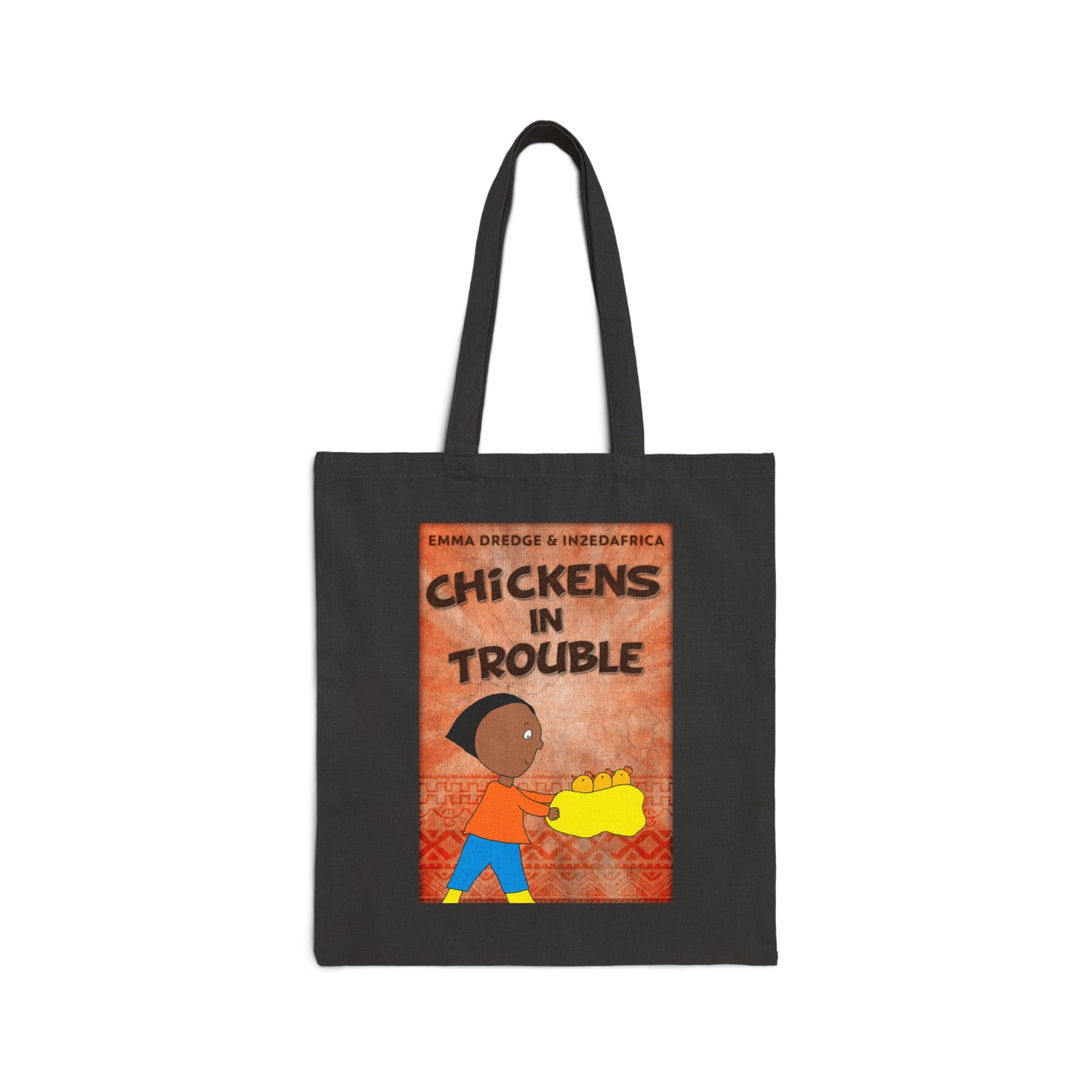 Chickens In Trouble - Cotton Canvas Tote Bag