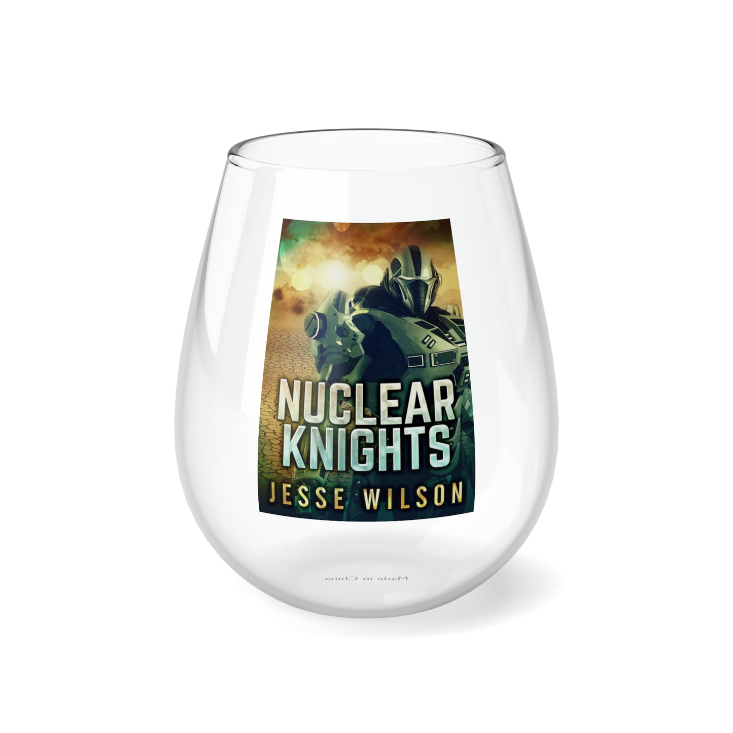 Nuclear Knights - Stemless Wine Glass, 11.75oz