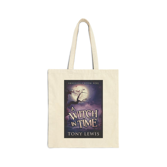 A Witch in Time - Cotton Canvas Tote Bag