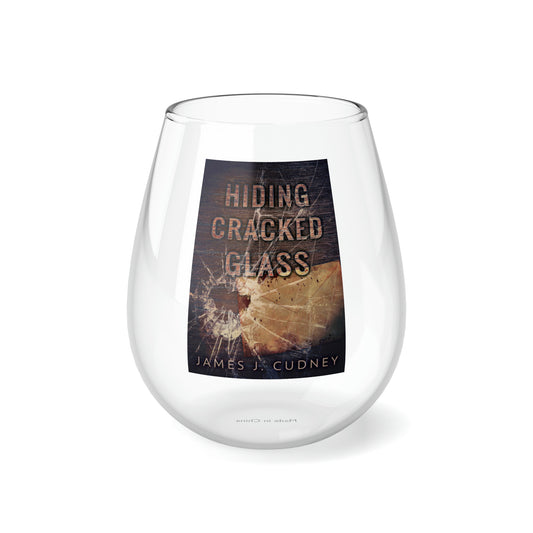 Hiding Cracked Glass - Stemless Wine Glass, 11.75oz