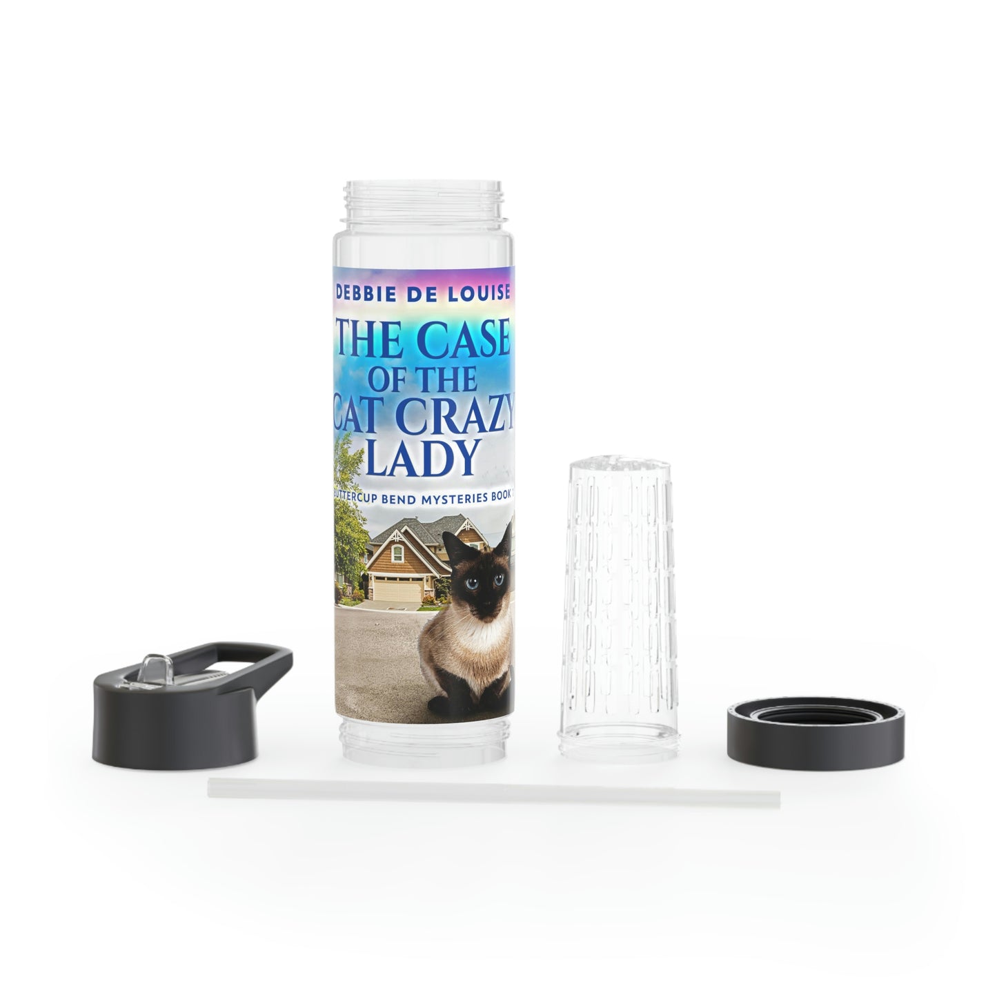 The Case Of The Cat Crazy Lady - Infuser Water Bottle