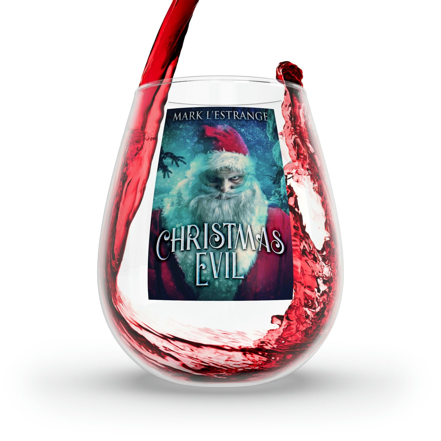 Christmas Evil - Stemless Wine Glass, 11.75oz