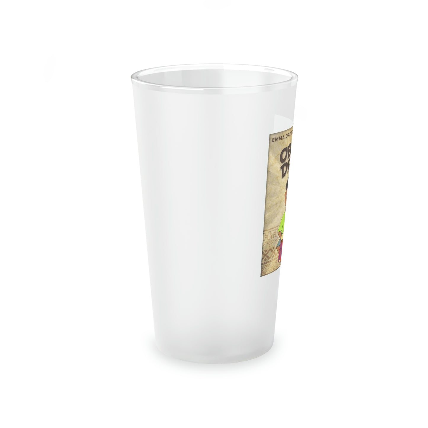 Obu's Drum - Frosted Pint Glass