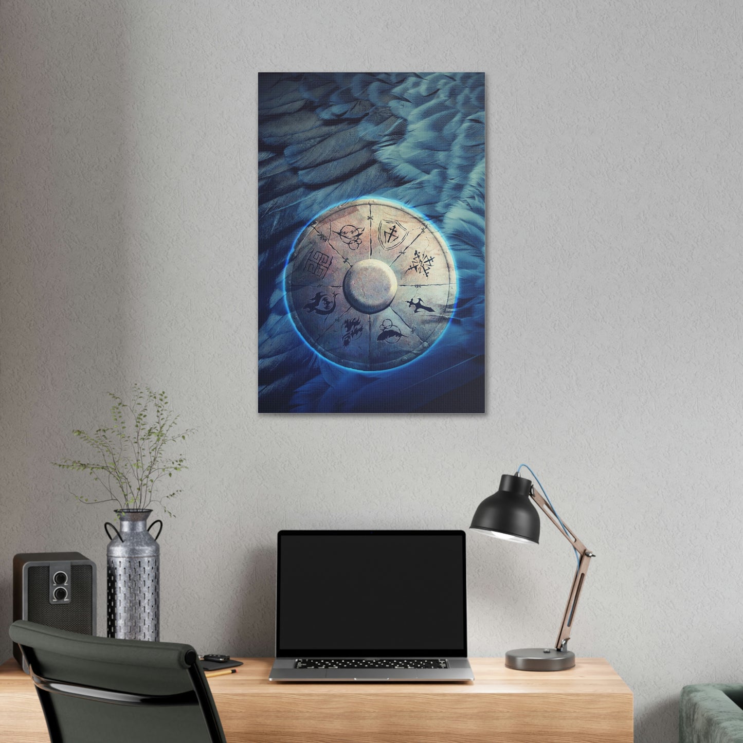 The Blue Shield - Canvas