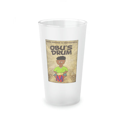 Obu's Drum - Frosted Pint Glass