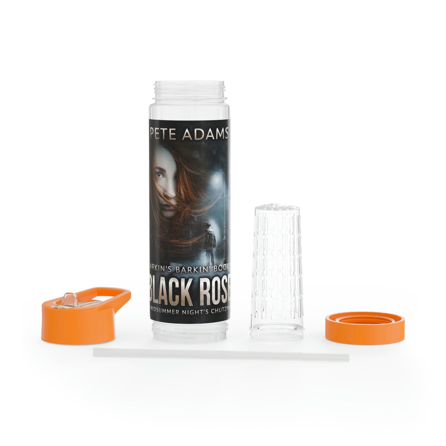 Black Rose - Infuser Water Bottle