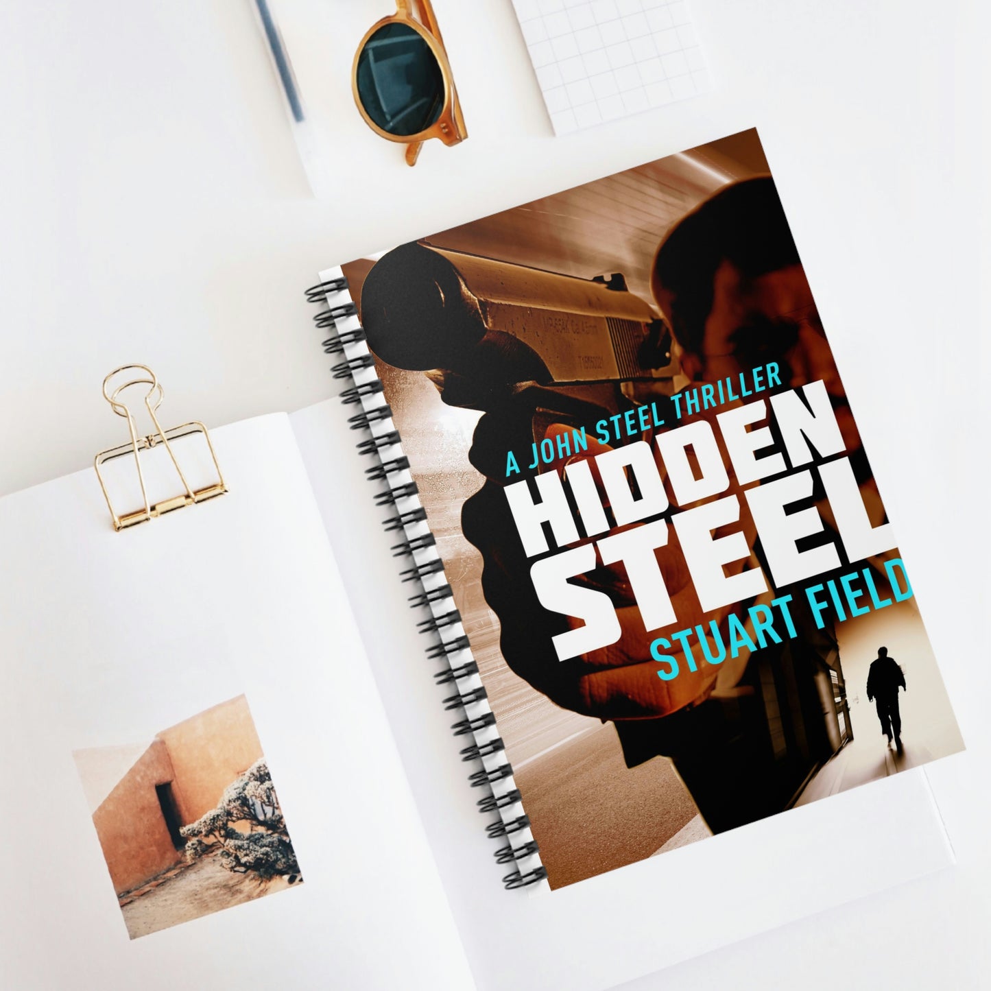 Hidden Steel - Spiral Notebook