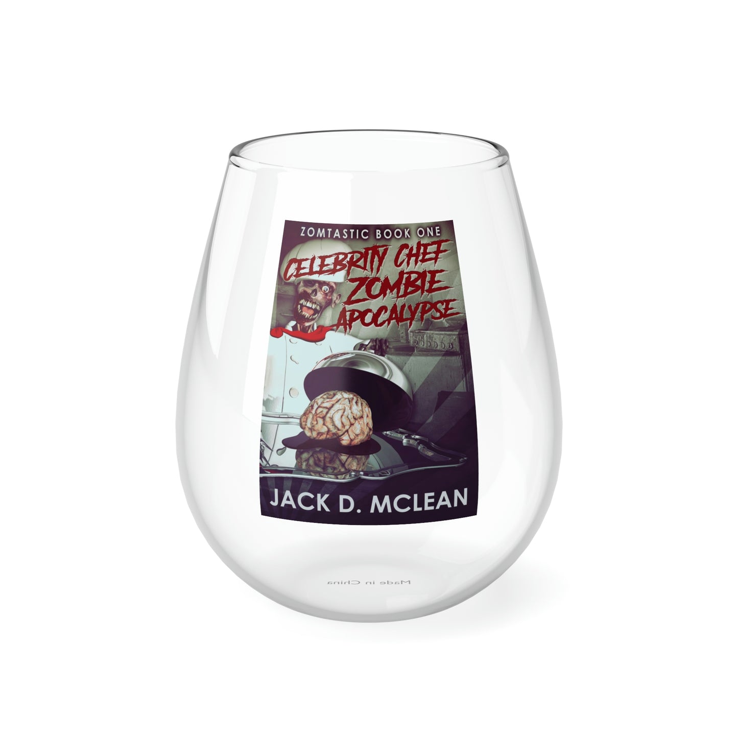 Celebrity Chef Zombie Apocalypse - Stemless Wine Glass, 11.75oz