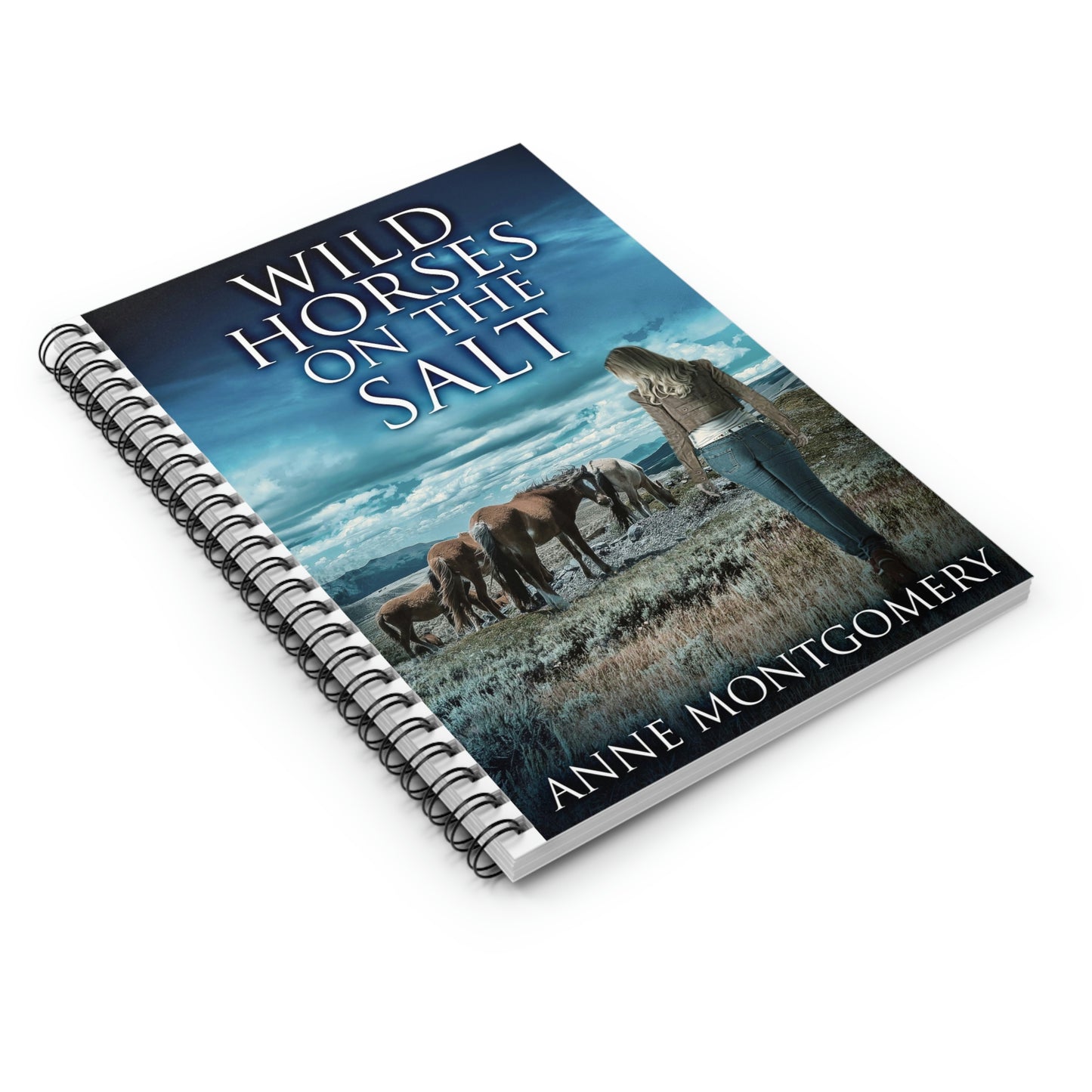 Wild Horses On The Salt - Spiral Notebook