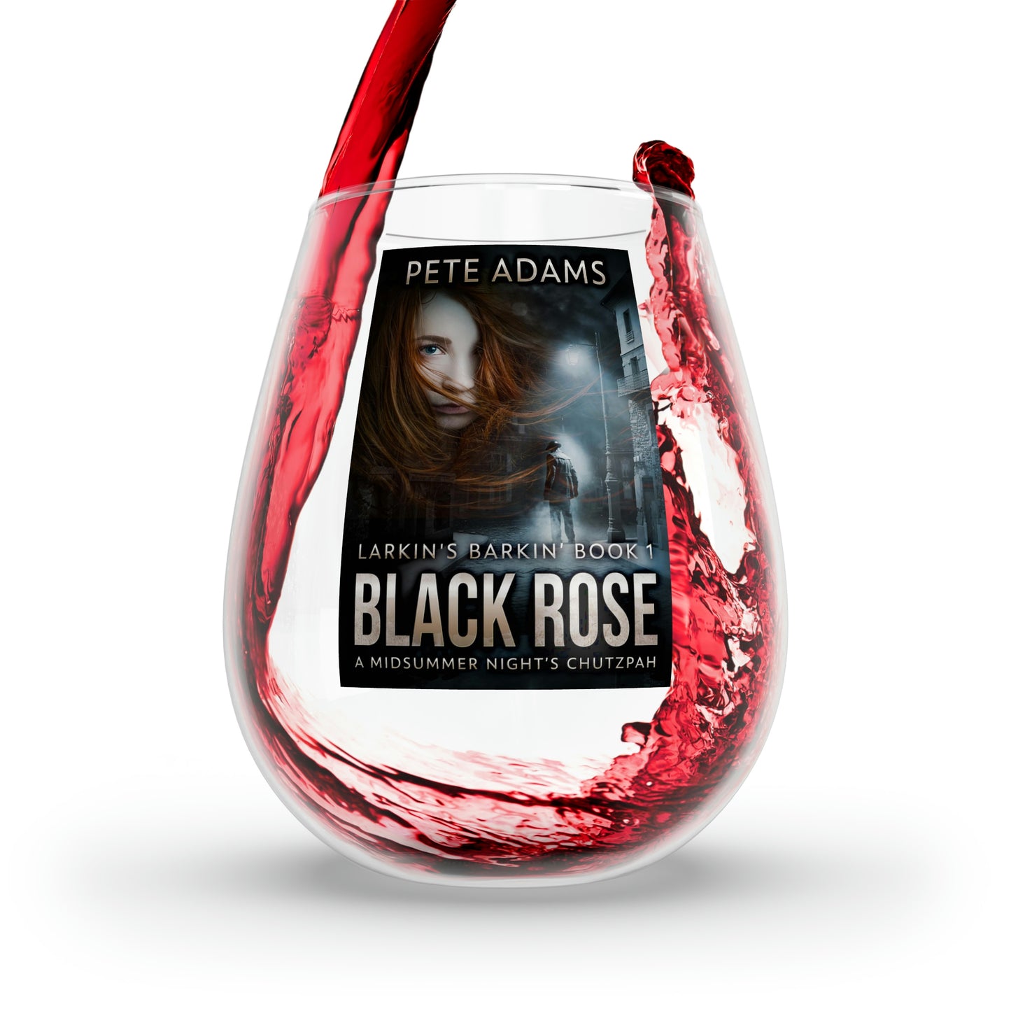 Black Rose - Stemless Wine Glass, 11.75oz