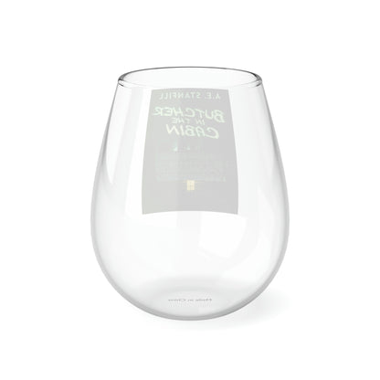 Butcher In The Cabin - Stemless Wine Glass, 11.75oz