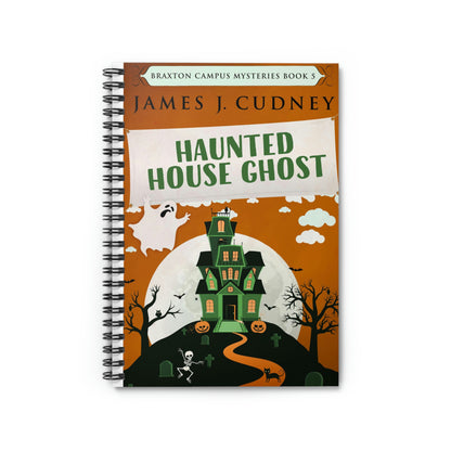 Haunted House Ghost - Spiral Notebook