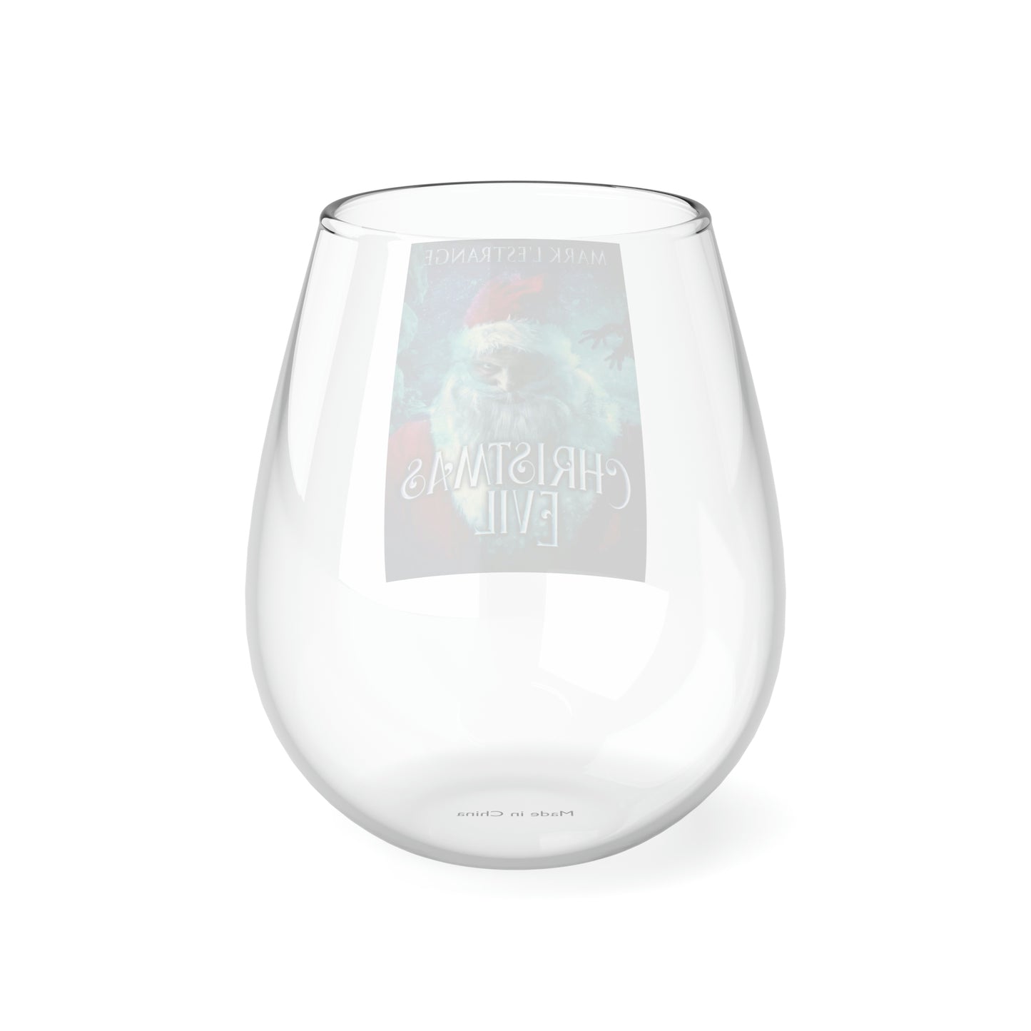 Christmas Evil - Stemless Wine Glass, 11.75oz