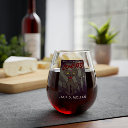 Zomcats! - Stemless Wine Glass, 11.75oz