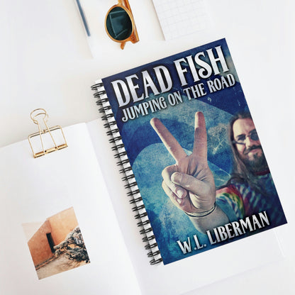 Dead Fish Jumping On The Road - Spiral Notebook