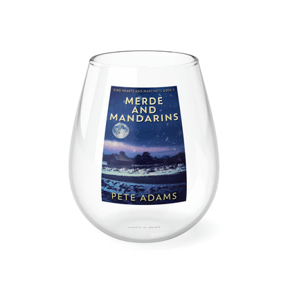 Merde And Mandarins - Stemless Wine Glass, 11.75oz