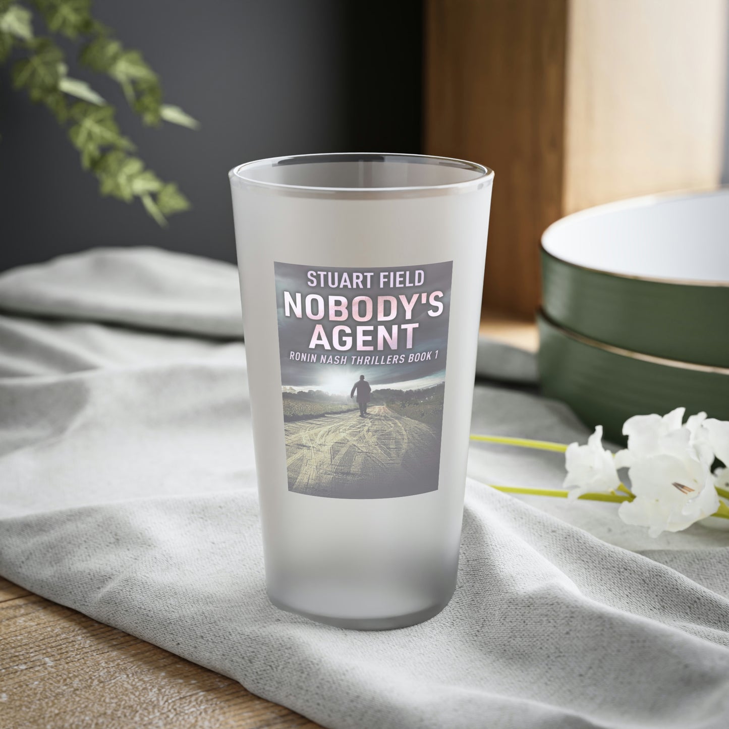 Nobody's Agent - Frosted Pint Glass