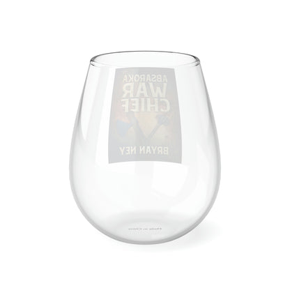 Absaroka War Chief - Stemless Wine Glass, 11.75oz