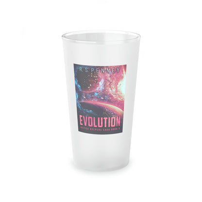 Evolution - Frosted Pint Glass