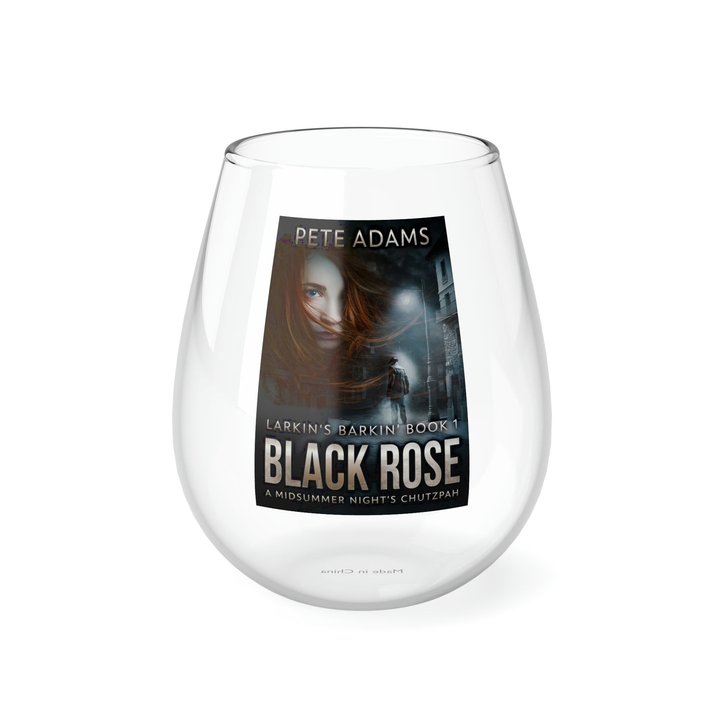 Black Rose - Stemless Wine Glass, 11.75oz