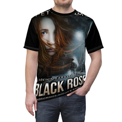 Black Rose - Unisex All-Over Print Cut & Sew T-Shirt