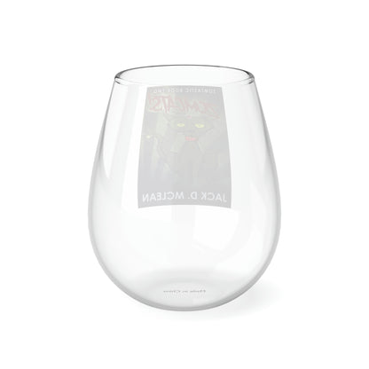 Zomcats! - Stemless Wine Glass, 11.75oz