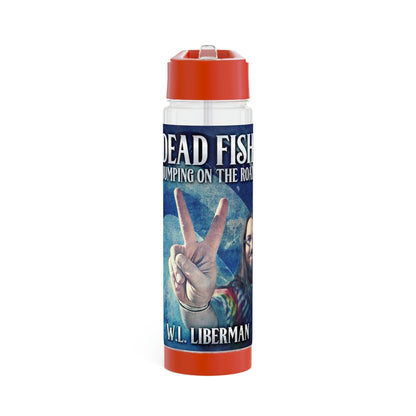 Dead Fish Jumping On The Road - Infuser Water Bottle