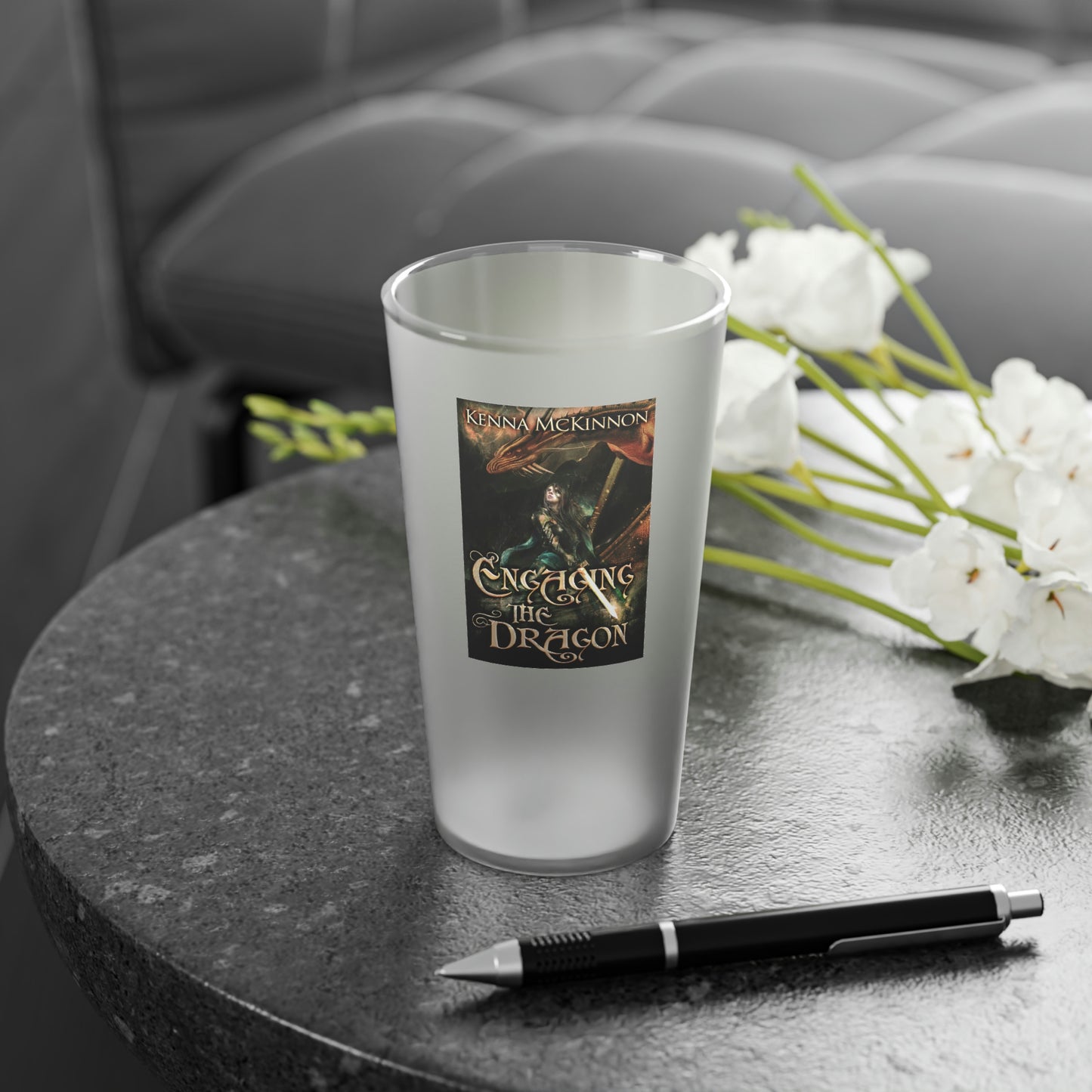 Engaging the Dragon - Frosted Pint Glass