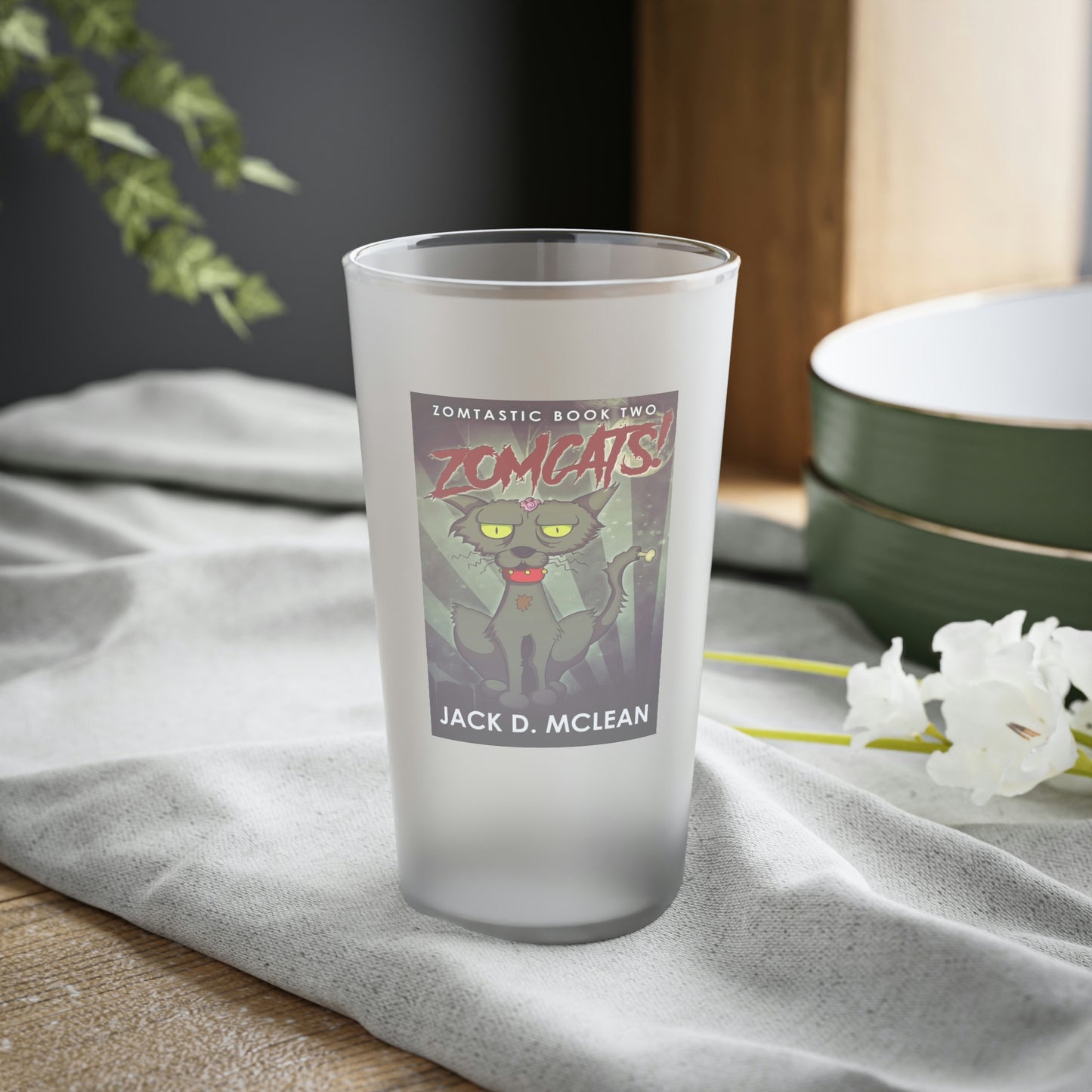 Zomcats! - Frosted Pint Glass