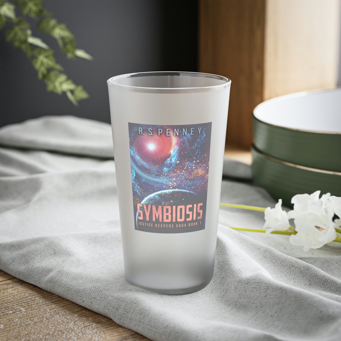 Symbiosis - Frosted Pint Glass