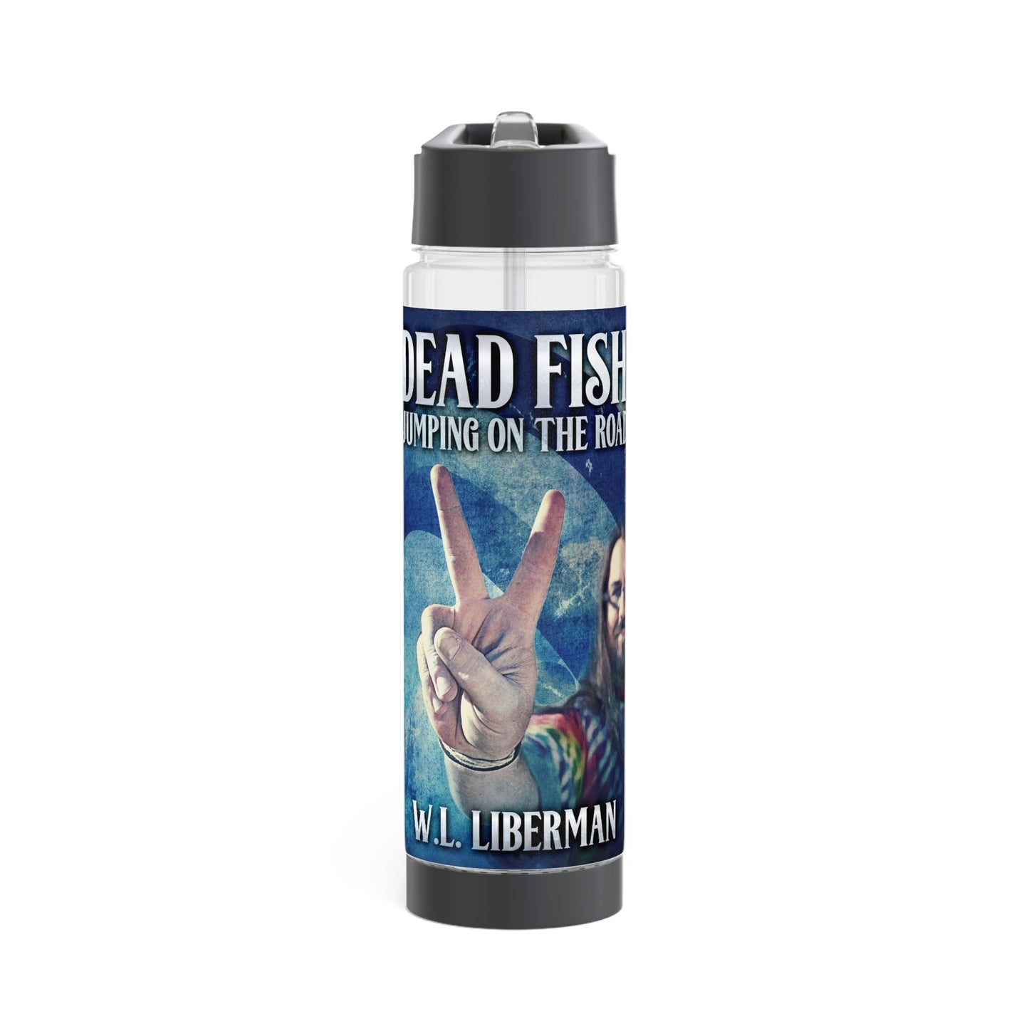 Dead Fish Jumping On The Road - Infuser Water Bottle